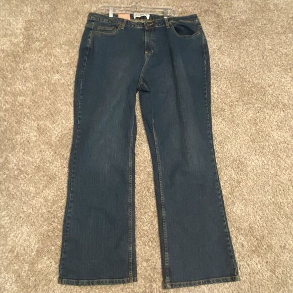 Route 66 Denim  Woman’s 20 W Plus Slightly flared Leg Dark Wash - Picture 2 of 6